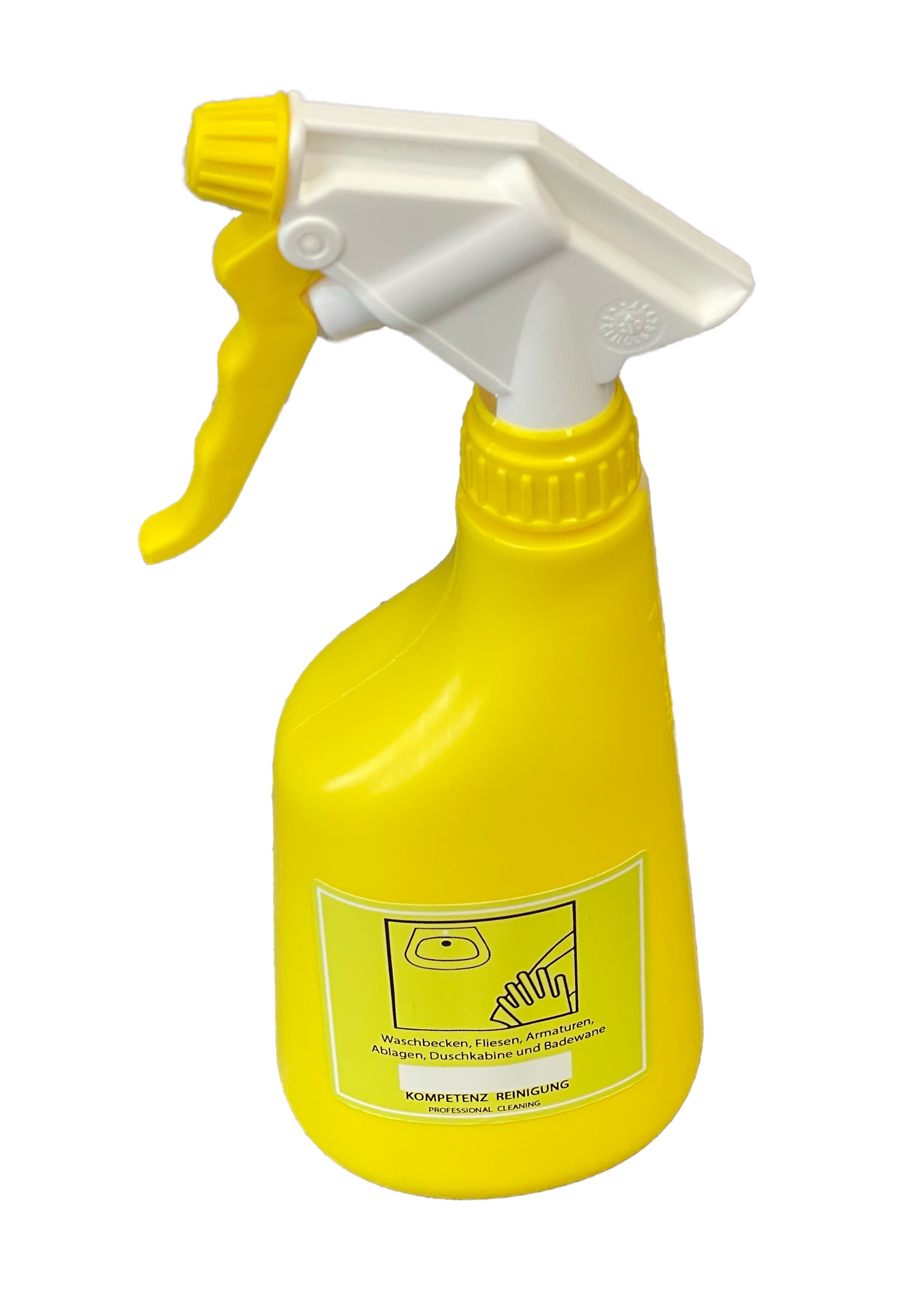 Flasche gelb 600 ml mit mm Skalierung